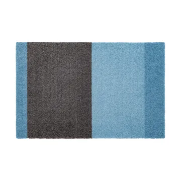 Wycieraczka Stripes pasy poziome - Blue-steel grey, 40x60 cm - tica copenhagen