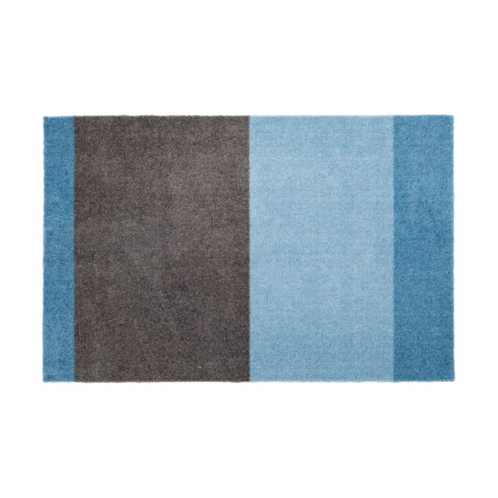 Wycieraczka Stripes pasy poziome - Blue-steel grey, 60x90 cm - Tica copenhagen