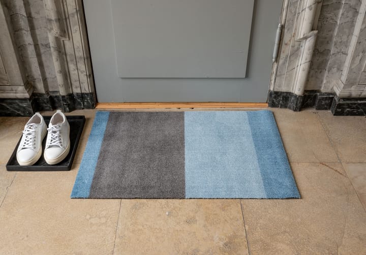 Wycieraczka Stripes pasy poziome, Blue-steel grey, 60x90 cm tica copenhagen