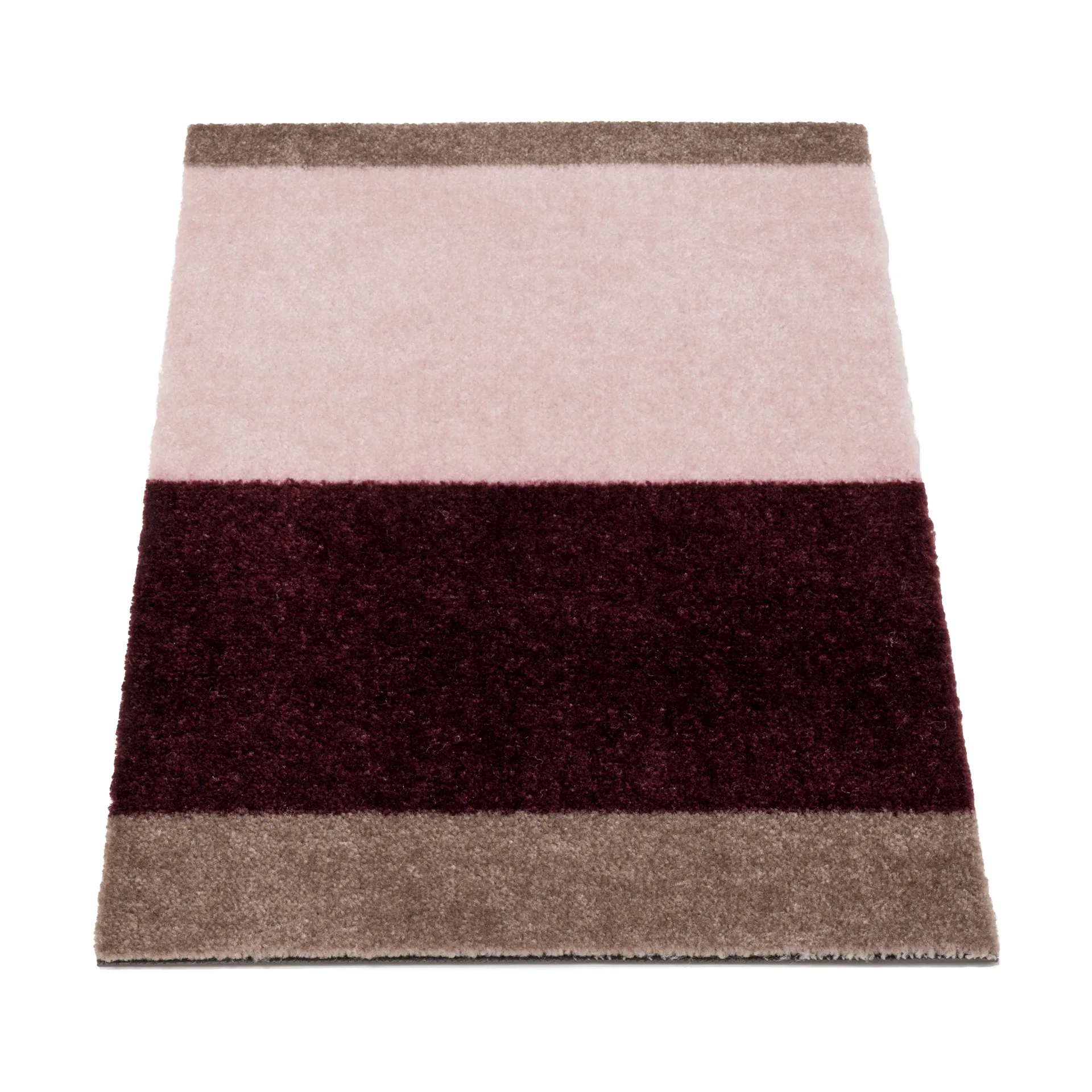 Wycieraczka Stripes pasy poziome, Bordeaux-rose-sand, 40x60 cm tica copenhagen
