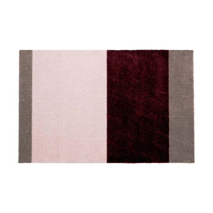 Wycieraczka Stripes pasy poziome - Bordeaux-rose-sand, 60x90 cm - Tica copenhagen