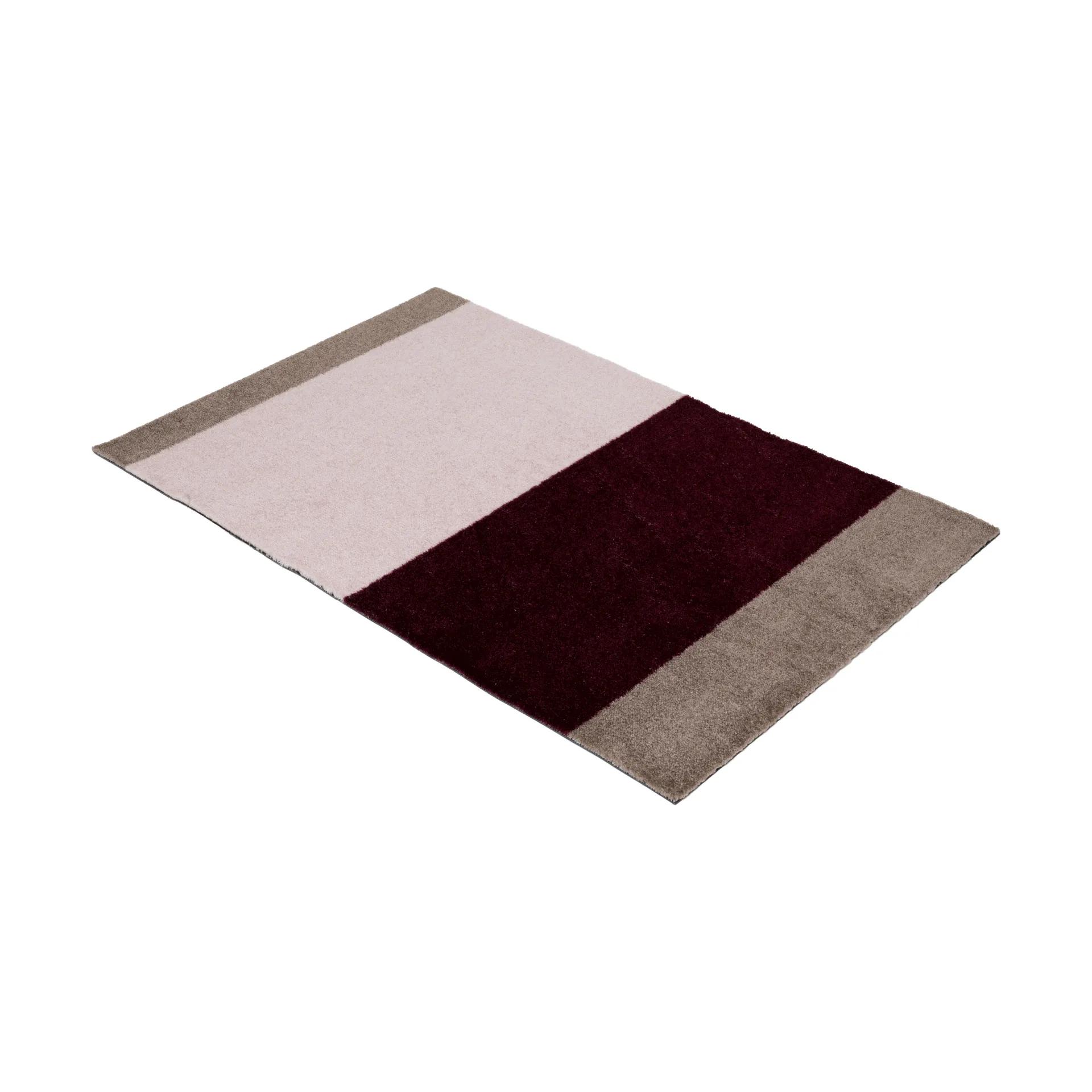 Wycieraczka Stripes pasy poziome, Bordeaux-rose-sand, 60x90 cm tica copenhagen