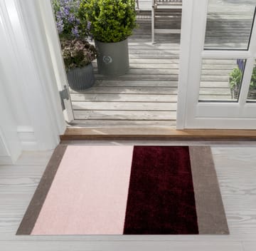 Wycieraczka Stripes pasy poziome - Bordeaux-rose-sand, 60x90 cm - tica copenhagen
