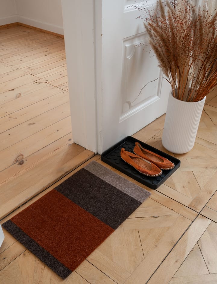 Wycieraczka Stripes pasy poziome, Brown-terrakotta, 40x60 cm tica copenhagen