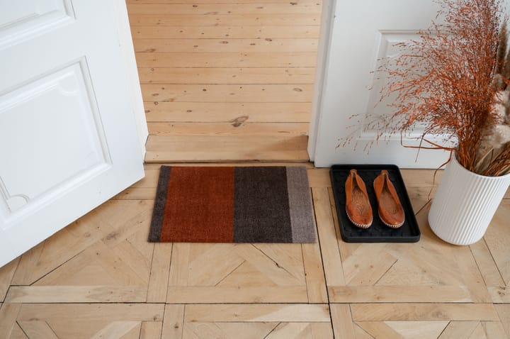 Wycieraczka Stripes pasy poziome, Brown-terrakotta, 40x60 cm tica copenhagen