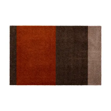 Wycieraczka Stripes pasy poziome - Brown-terrakotta, 60x90 cm - tica copenhagen