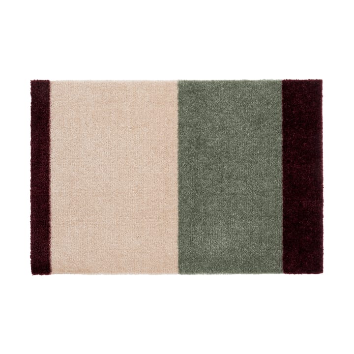 Wycieraczka Stripes pasy poziome - Green-ivory-bordeaux, 40x60 cm - Tica copenhagen