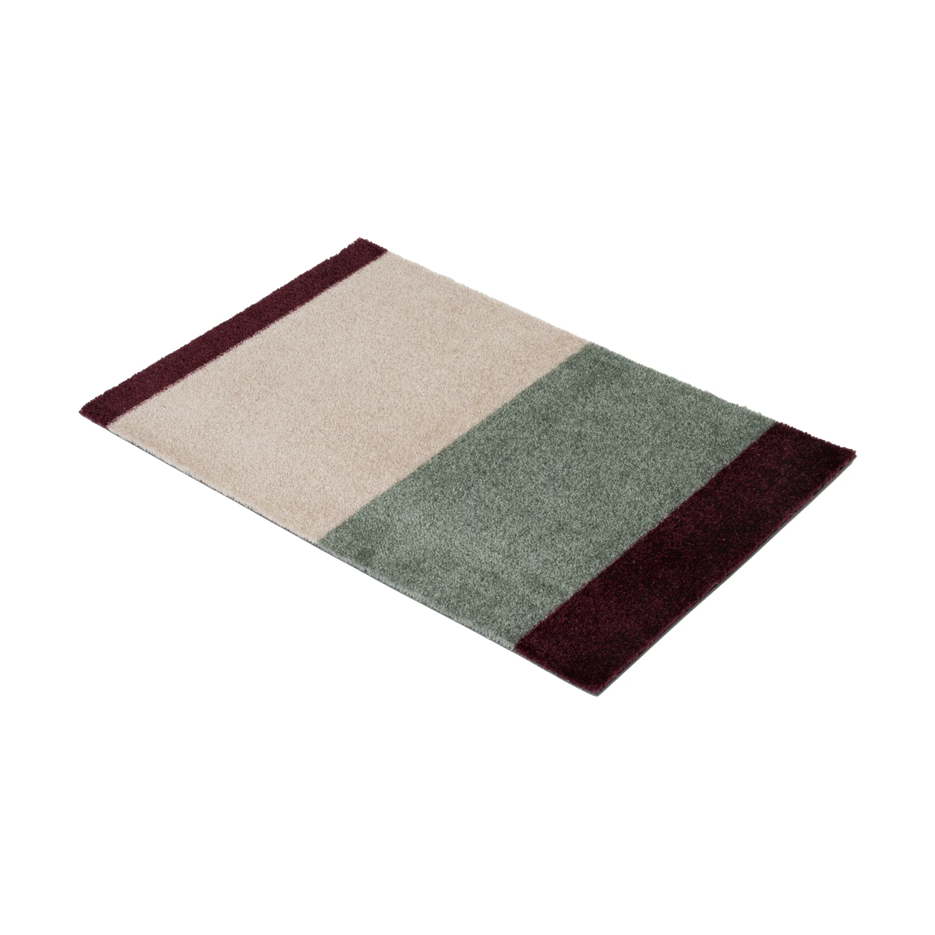 Wycieraczka Stripes pasy poziome, Green-ivory-bordeaux, 40x60 cm tica copenhagen