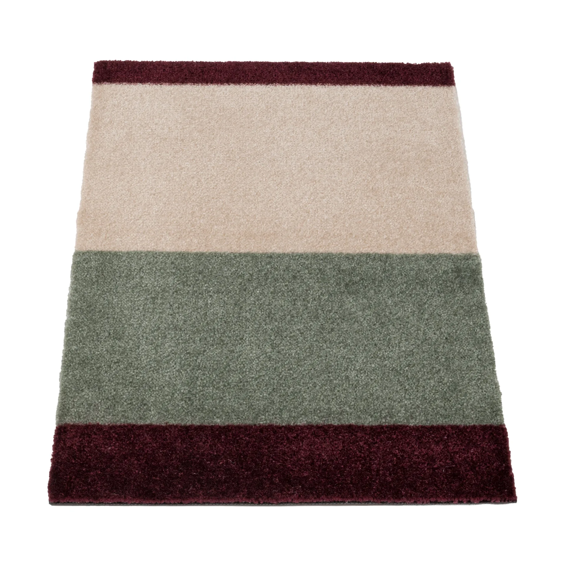 Wycieraczka Stripes pasy poziome, Green-ivory-bordeaux, 40x60 cm tica copenhagen