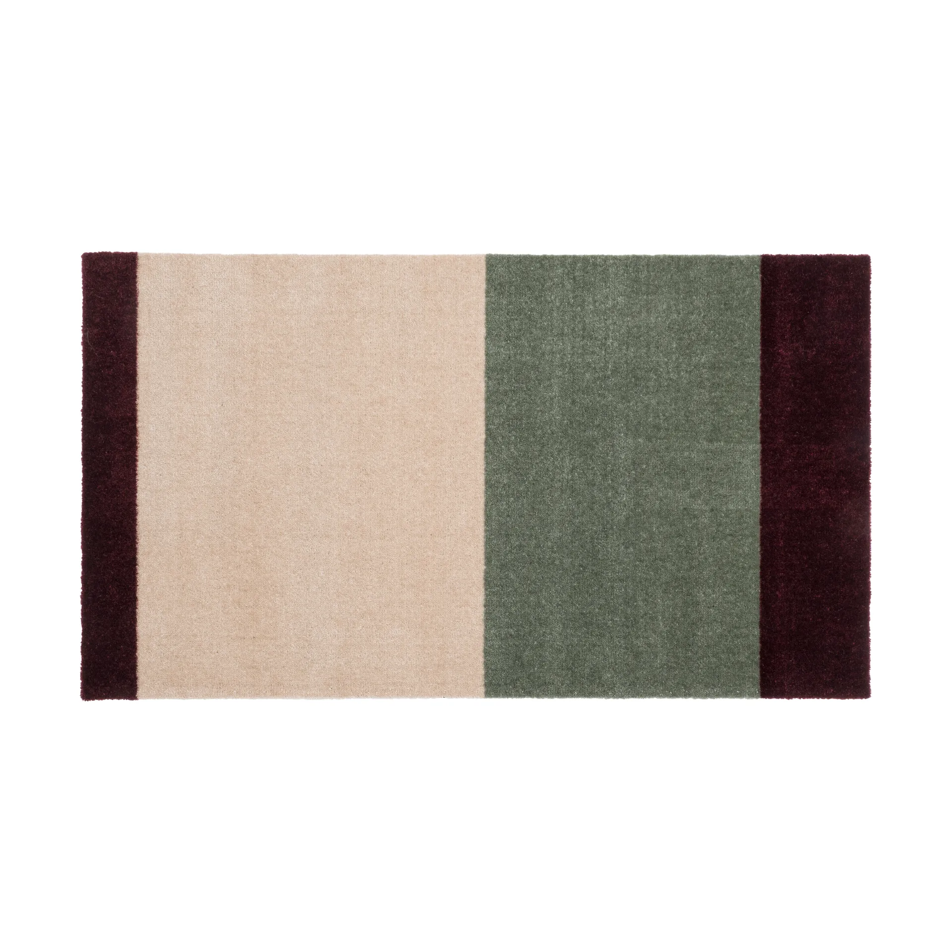 Wycieraczka Stripes pasy poziome, Green-ivory-bordeaux, 60x90 cm tica copenhagen