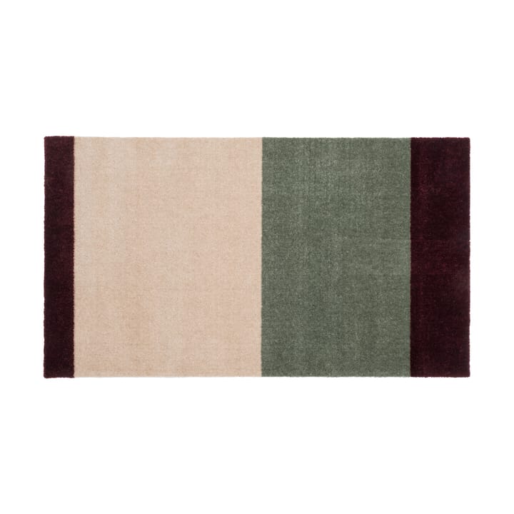 Wycieraczka Stripes pasy poziome - Green-ivory-bordeaux, 60x90 cm - Tica copenhagen