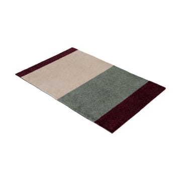 Wycieraczka Stripes pasy poziome - Green-ivory-bordeaux, 60x90 cm - tica copenhagen