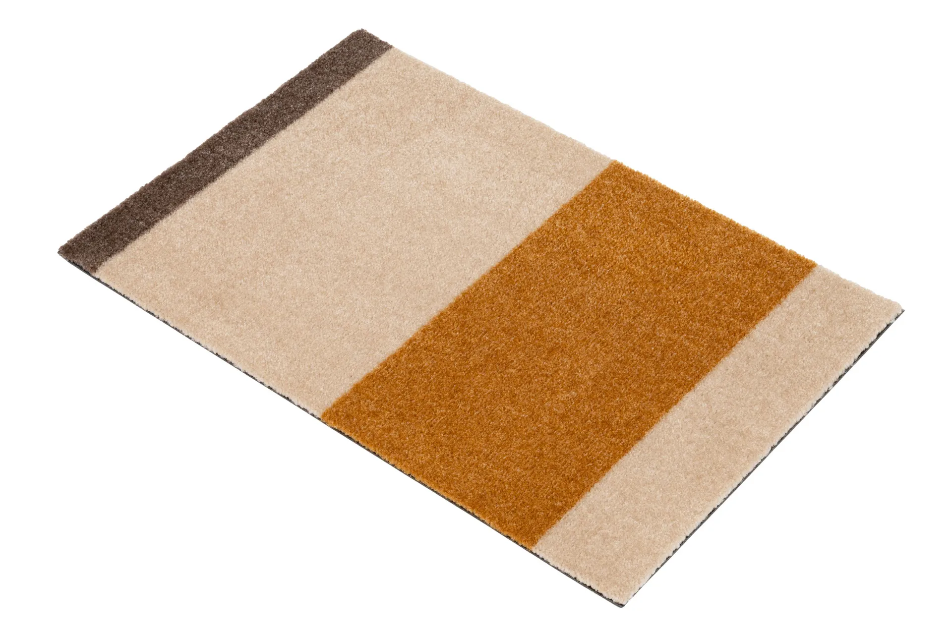 Wycieraczka Stripes pasy poziome, Ivory-dijon-brown, 40x60 cm tica copenhagen