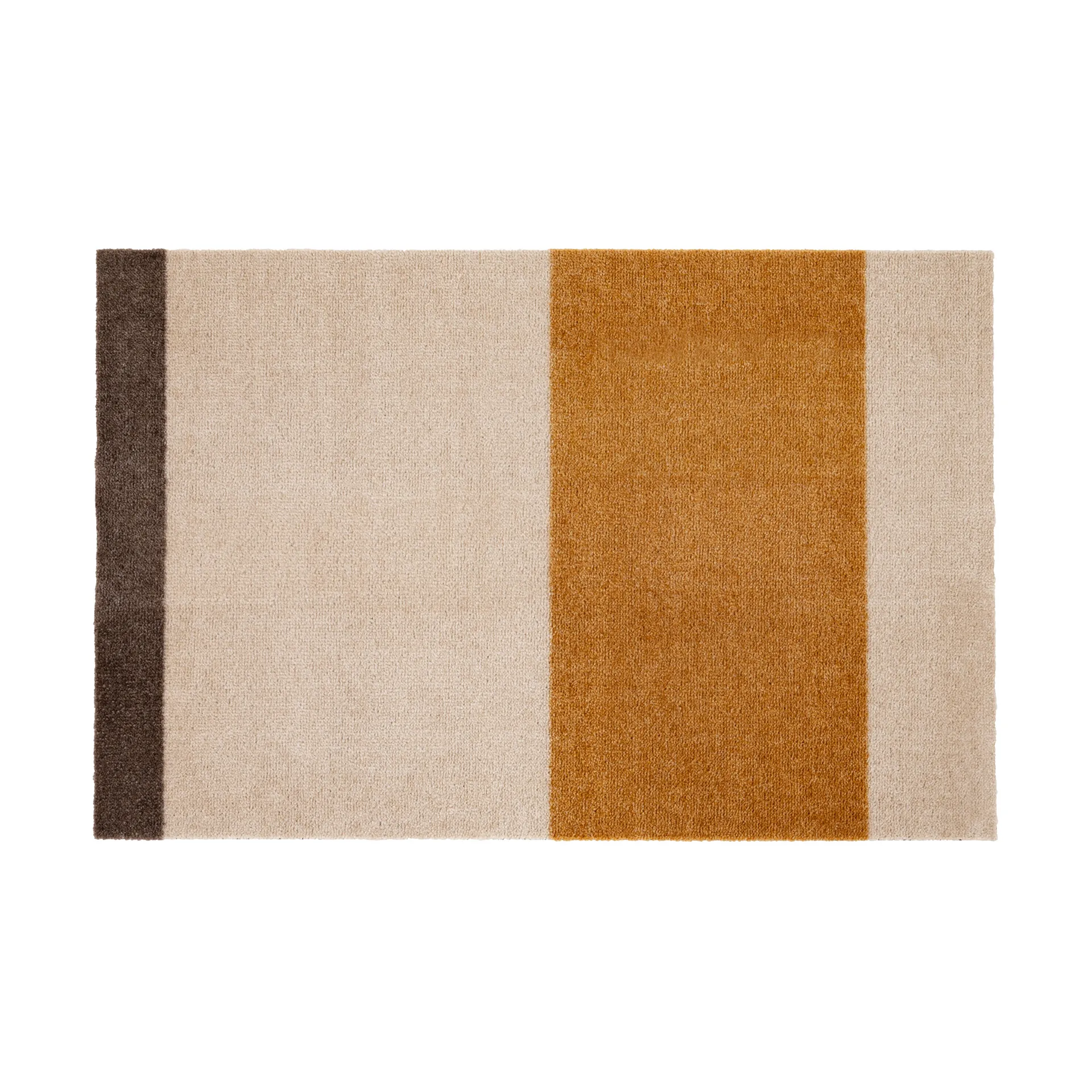 Wycieraczka Stripes pasy poziome, Ivory-dijon-brown, 60x90 cm tica copenhagen