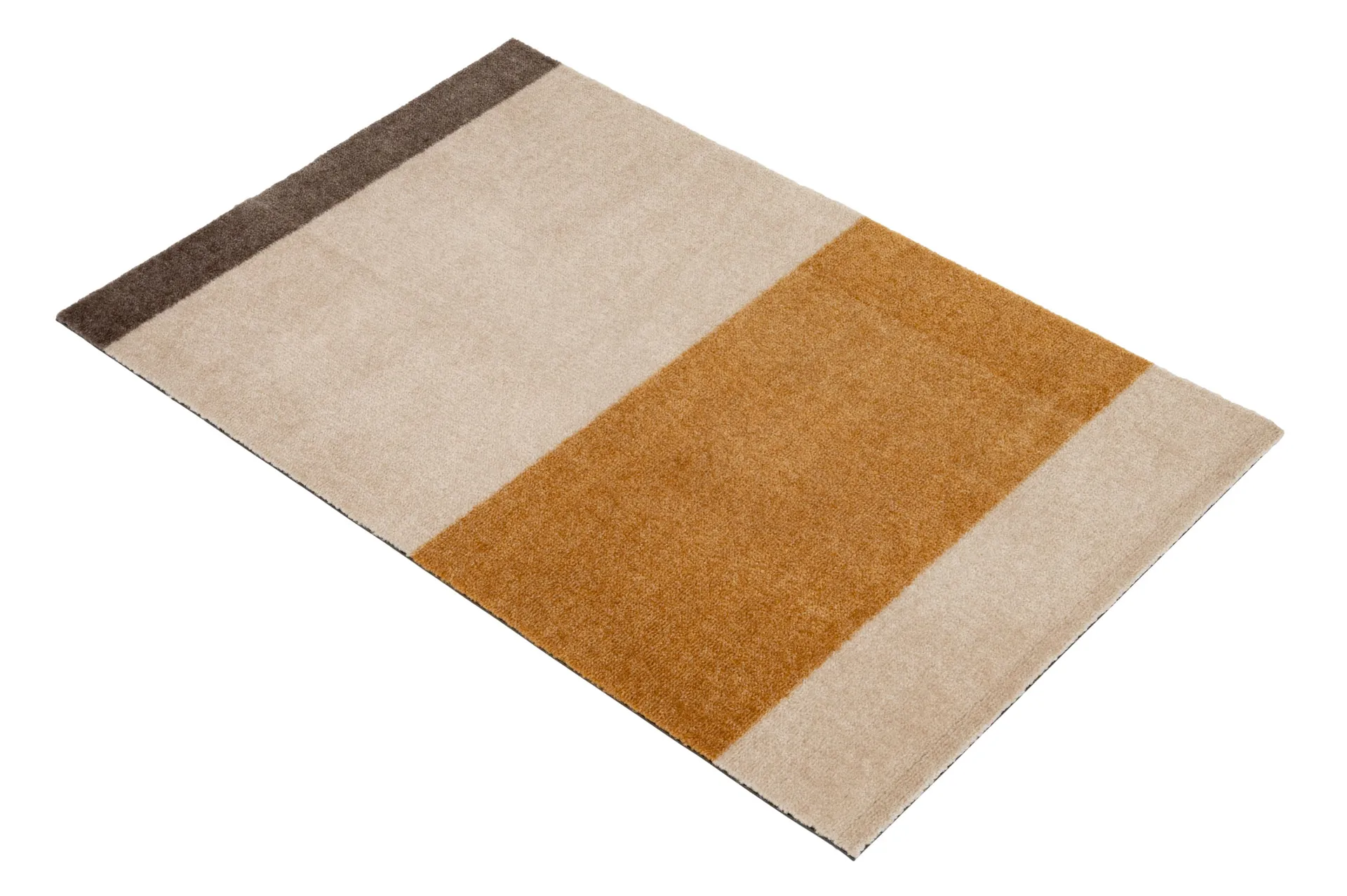 Wycieraczka Stripes pasy poziome, Ivory-dijon-brown, 60x90 cm tica copenhagen