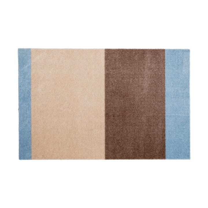 Wycieraczka Stripes pasy poziome - Ivory-sand-blue, 60x90 cm - Tica copenhagen