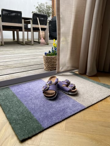 Wycieraczka Stripes pasy poziome - Lilac-ivory-green, 40x60 cm - tica copenhagen