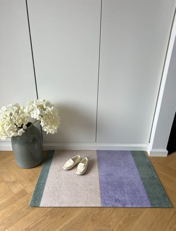 Wycieraczka Stripes pasy poziome - Lilac-ivory-green, 60x90 cm - tica copenhagen