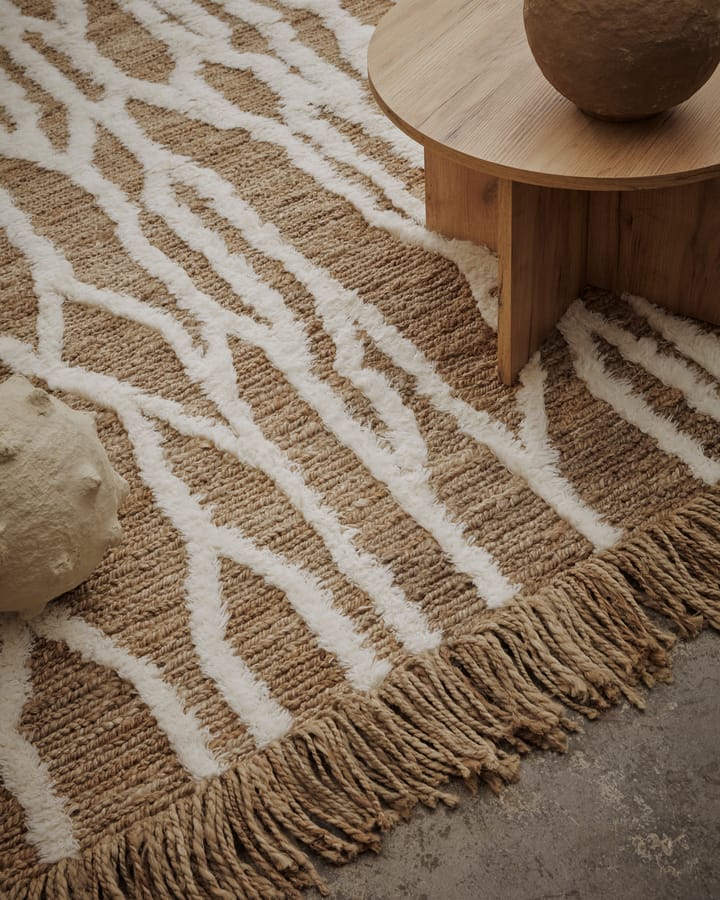 Dywan jutowy Wahl 170x240 cm, Brown-offwhite Tinted