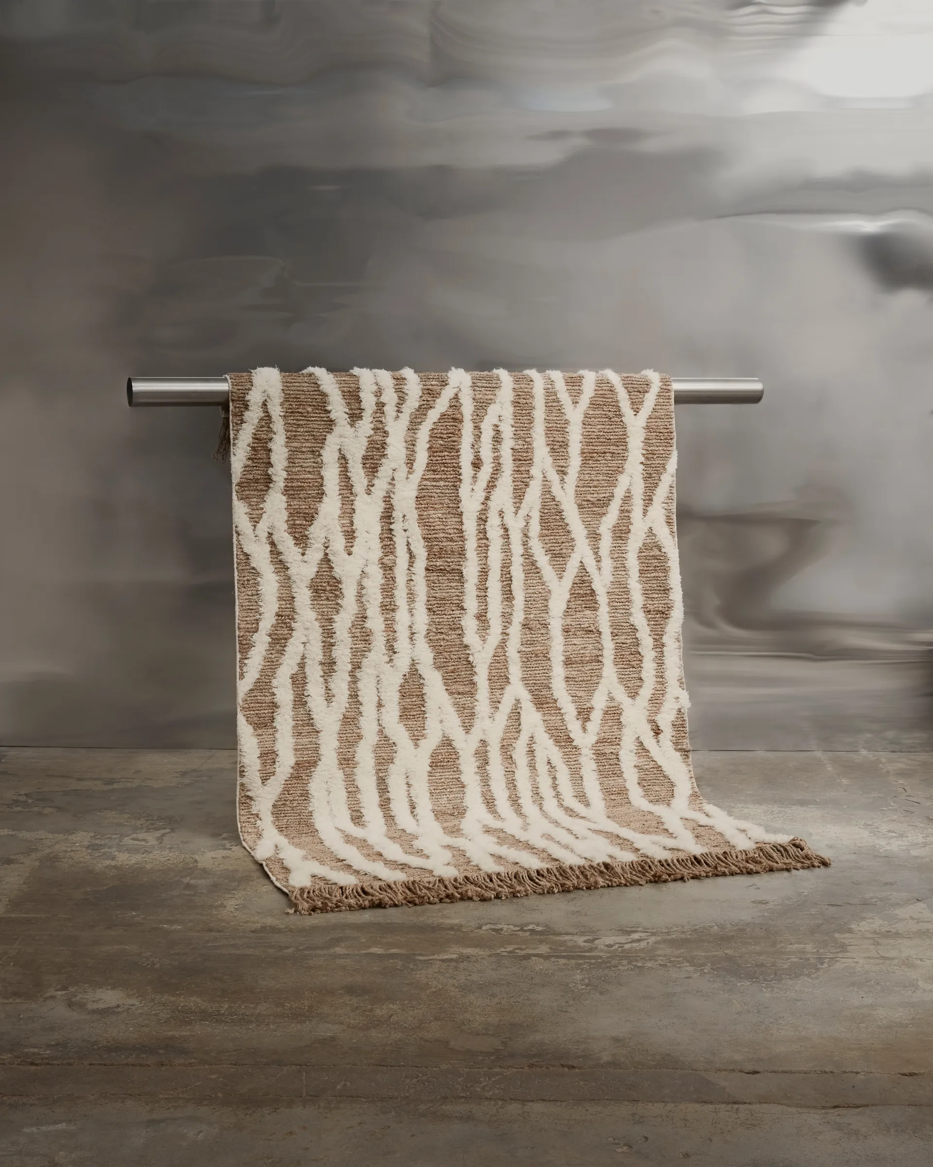 Dywan jutowy Wahl 200x300 cm, Brown-offwhite Tinted