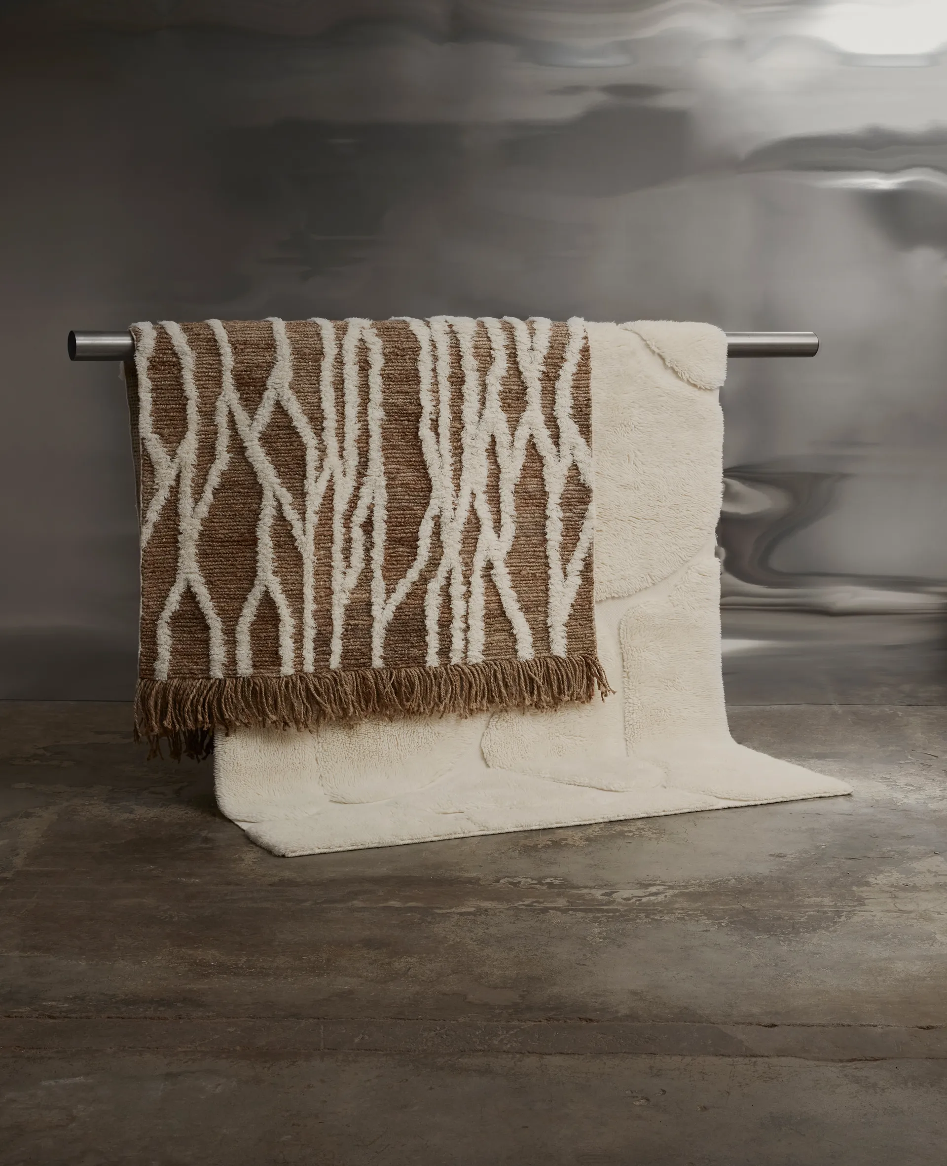 Dywan jutowy Wahl 200x300 cm, Brown-offwhite Tinted