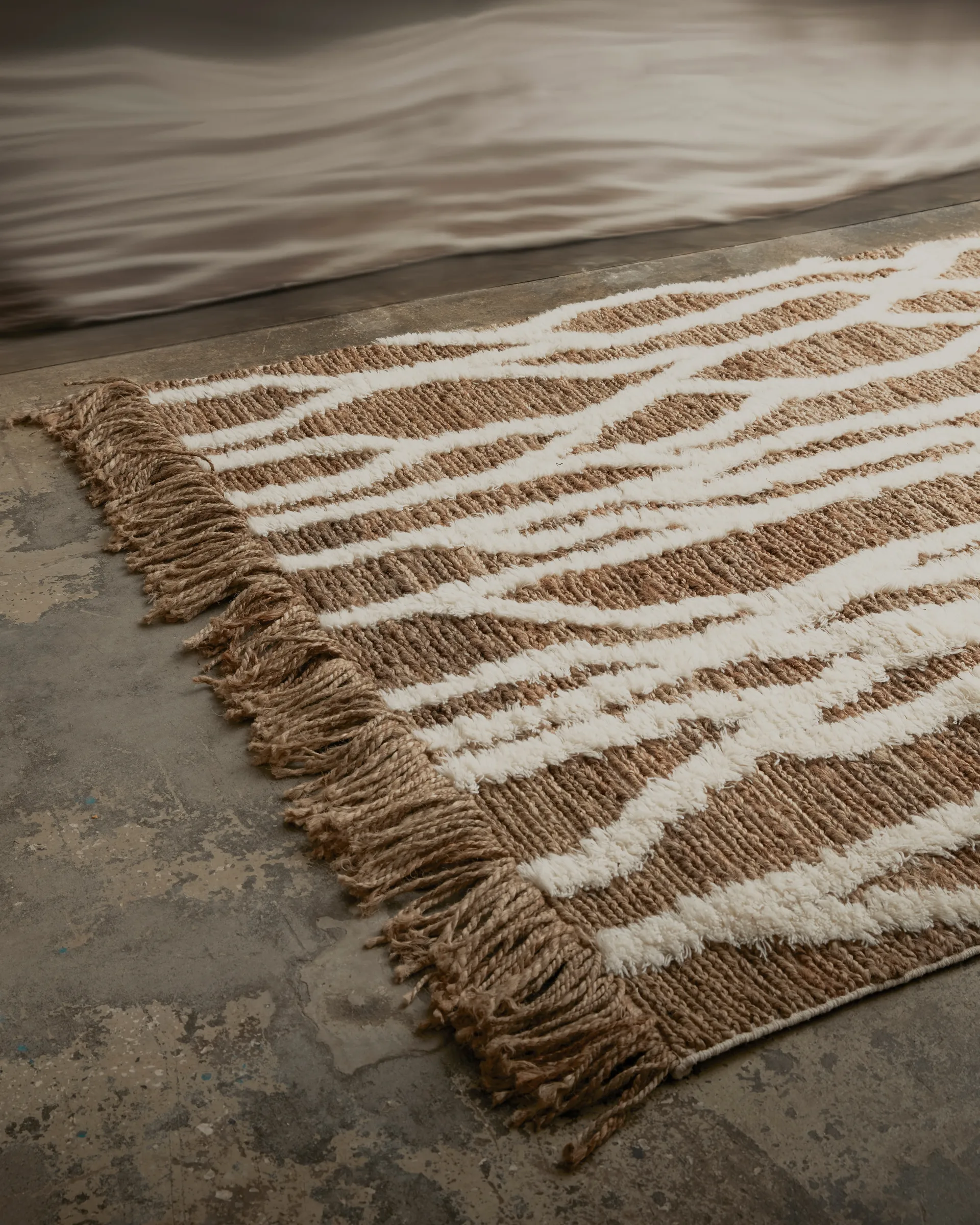 Dywan jutowy Wahl 200x300 cm, Brown-offwhite Tinted