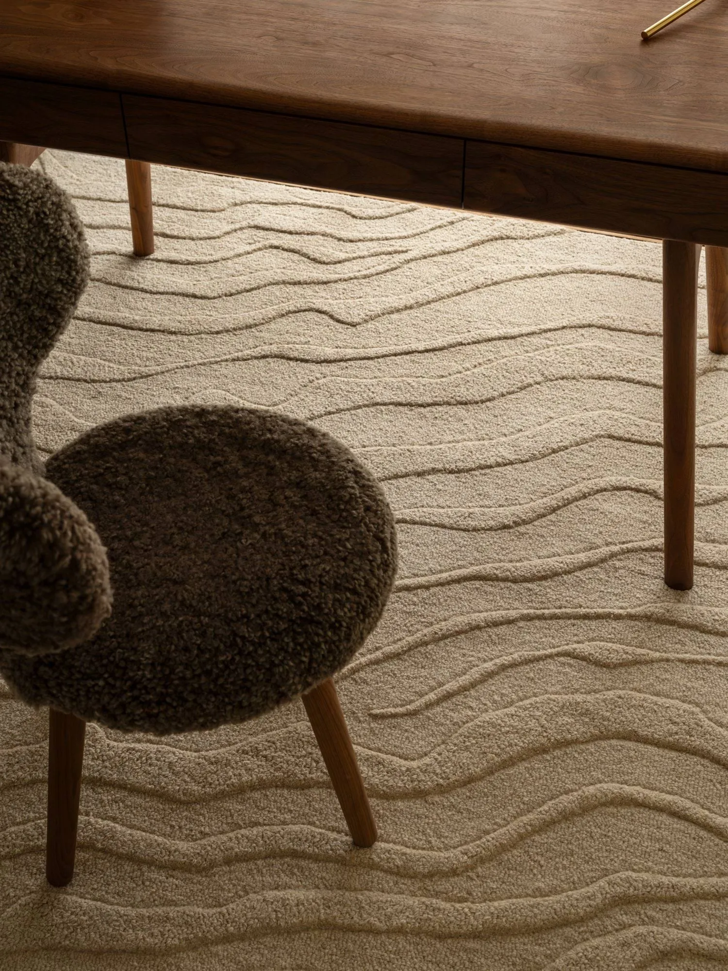 Dywan wełniany Duvell, Beige, 200x300 cm Tinted