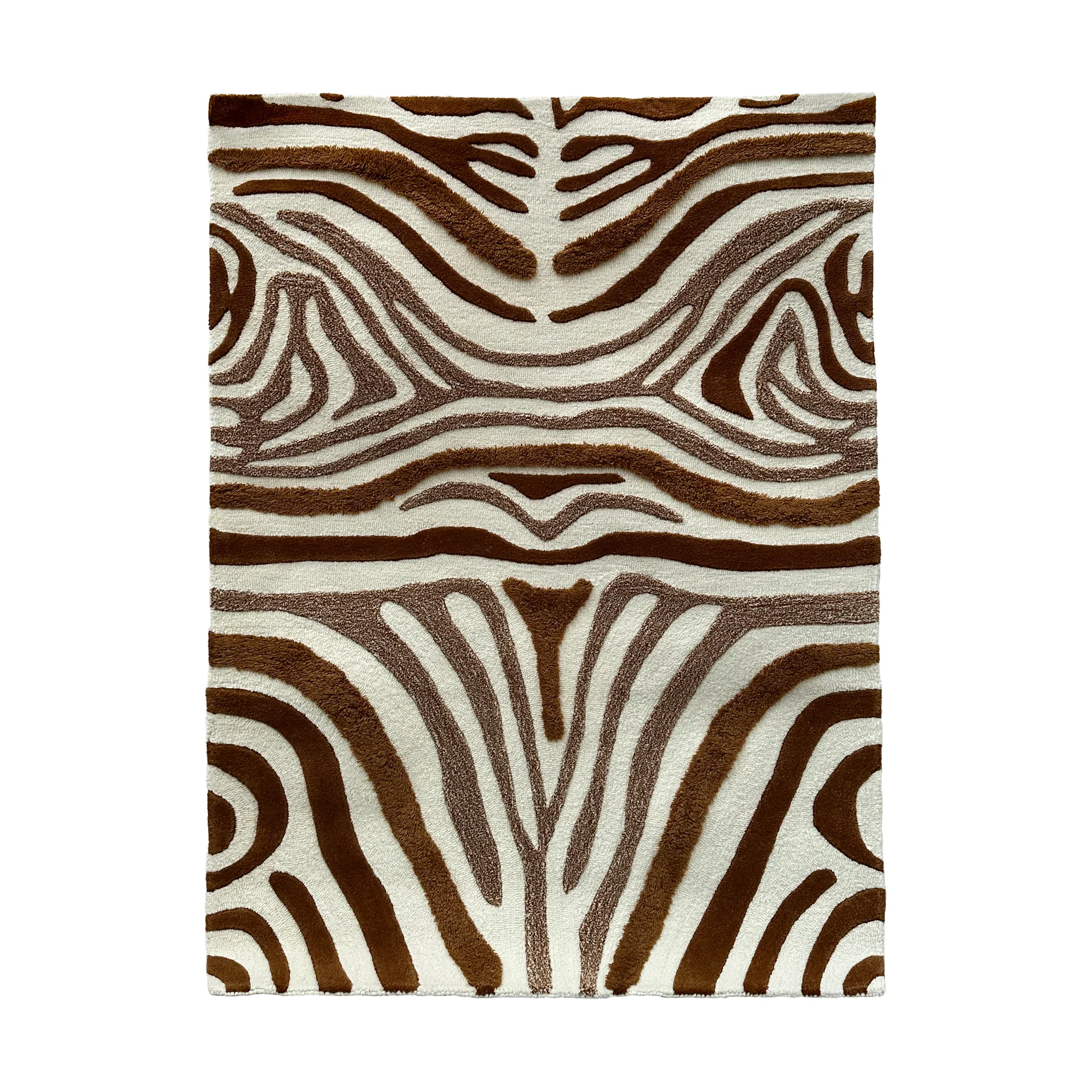Dywan wełniany Jepson 130x180 cm, Brown-off white Tinted