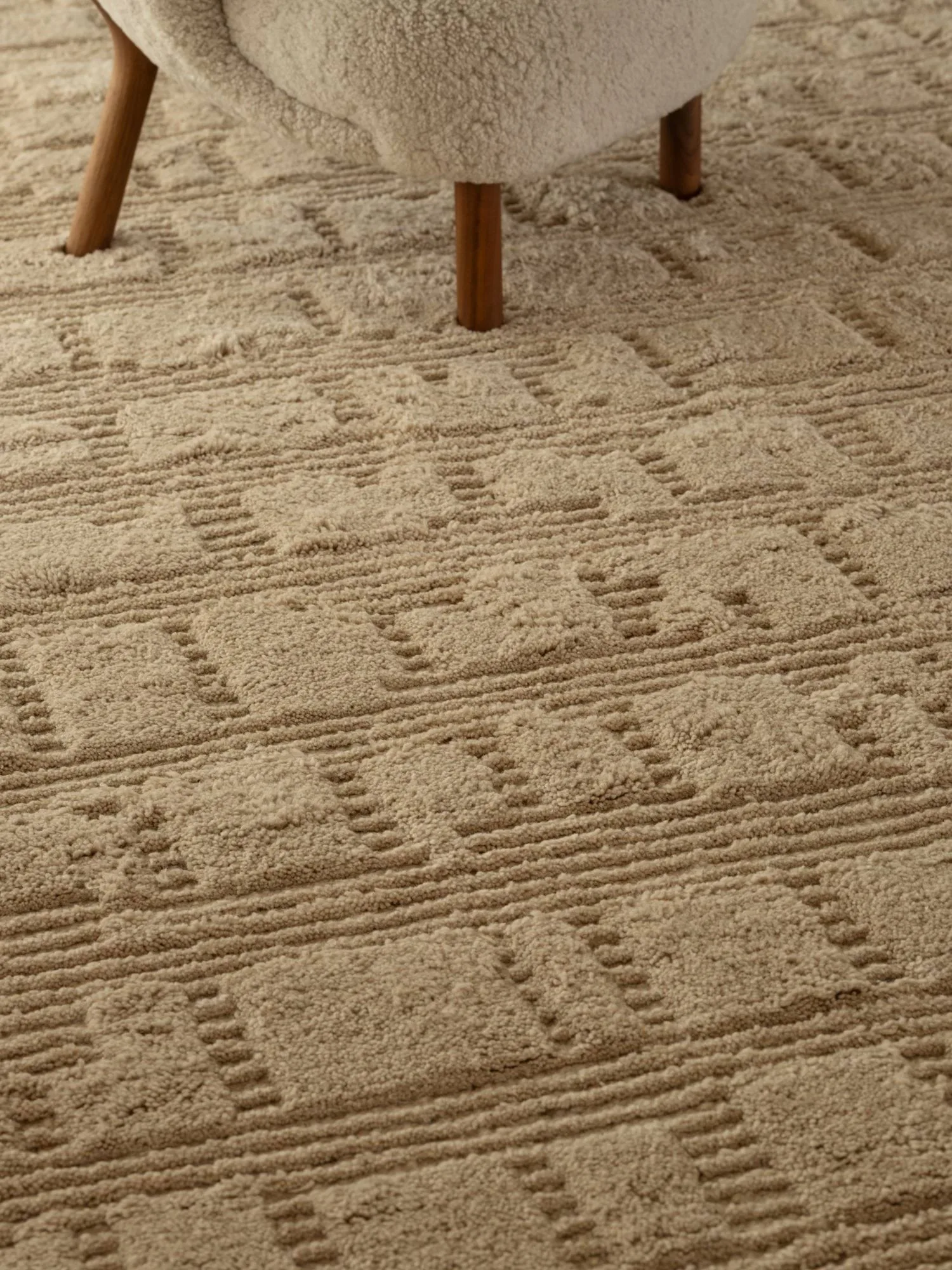 Dywan wełniany Lydahl, Beige, 250x350 cm Tinted