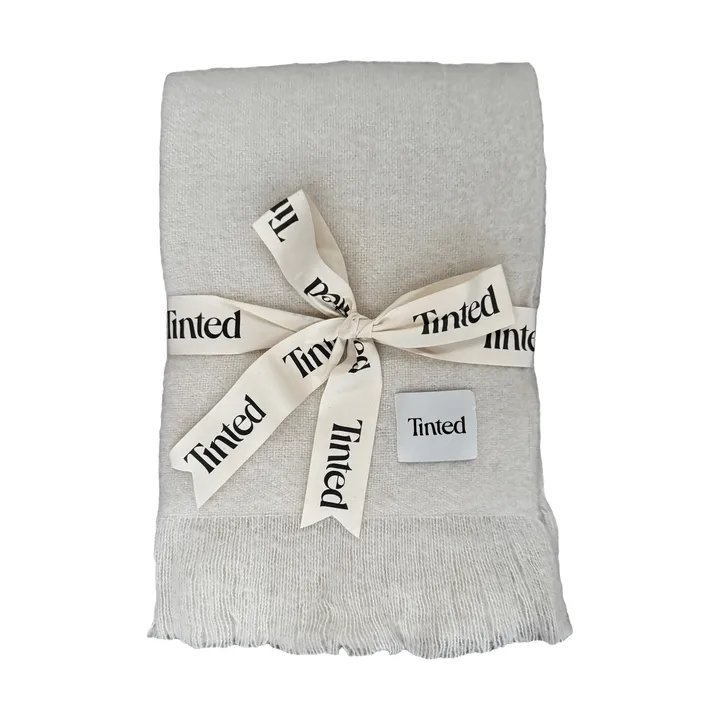 Koc wełniany Fingal - Solid off white-natural, 130x170 cm - Tinted
