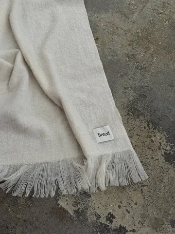 Koc wełniany Fingal - Solid off white-natural, 130x170 cm - Tinted