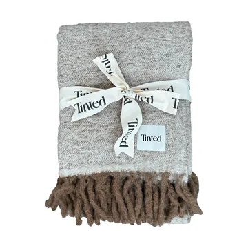 Koc z moheru Fridh - Brown-off white, 130x170 cm - Tinted