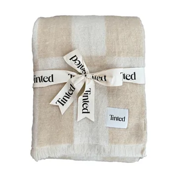 Koc z moheru Hallin - Beige-off white, 130x170 cm - Tinted