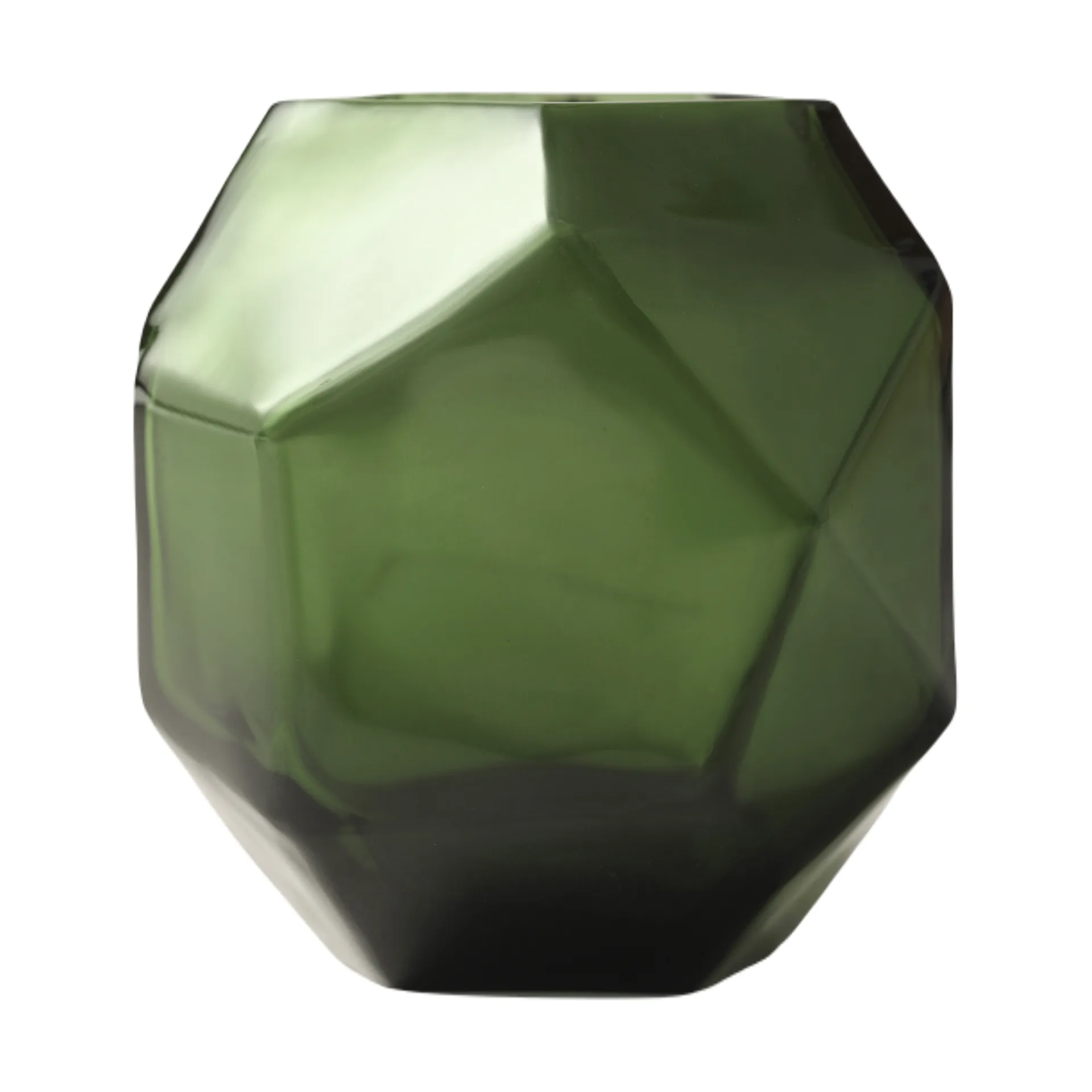 Lampion na świeczkę Bjork Ø9x10 cm, Green Tinted