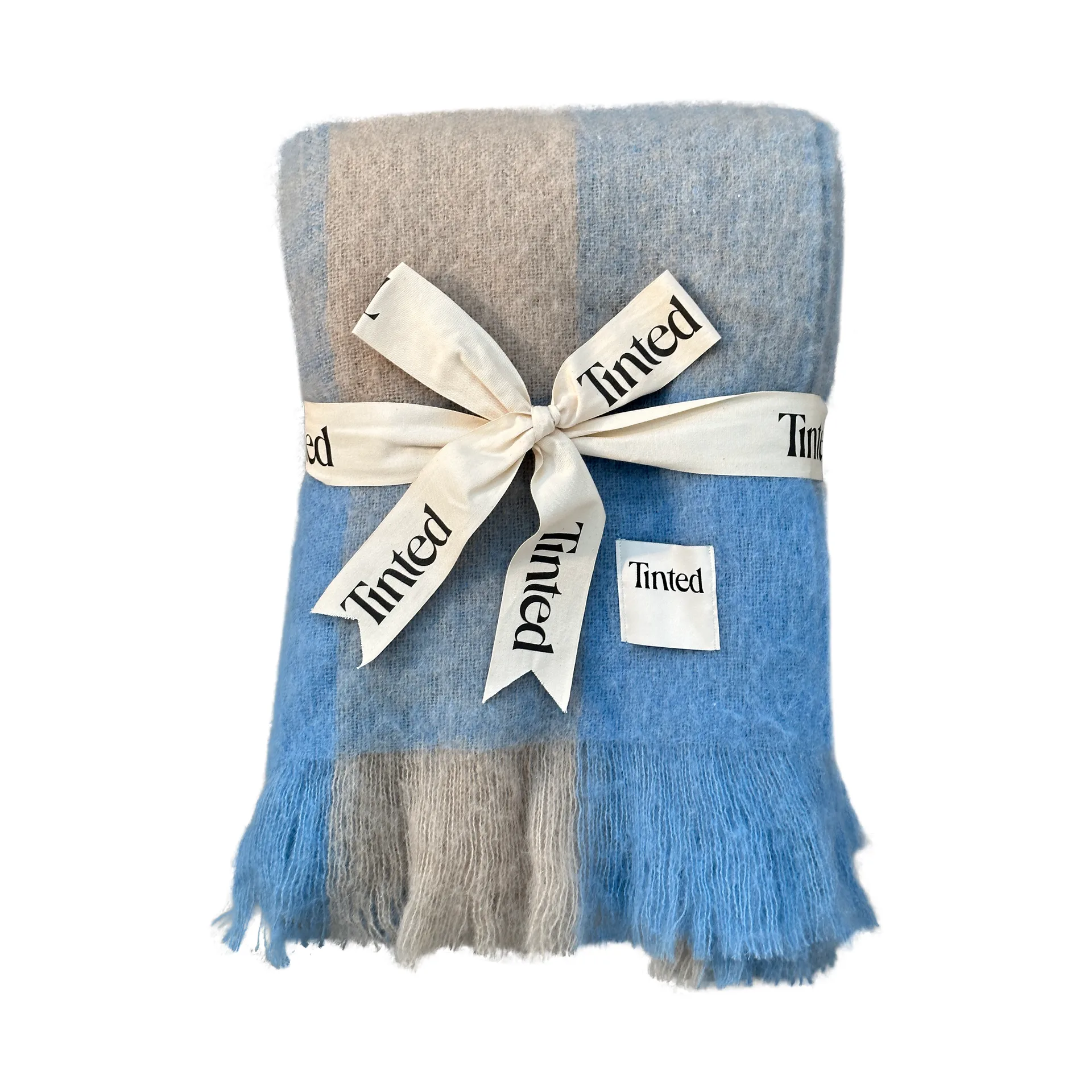 Pled wełniany Ahlblom 130x170 cm, Beige-blue Tinted