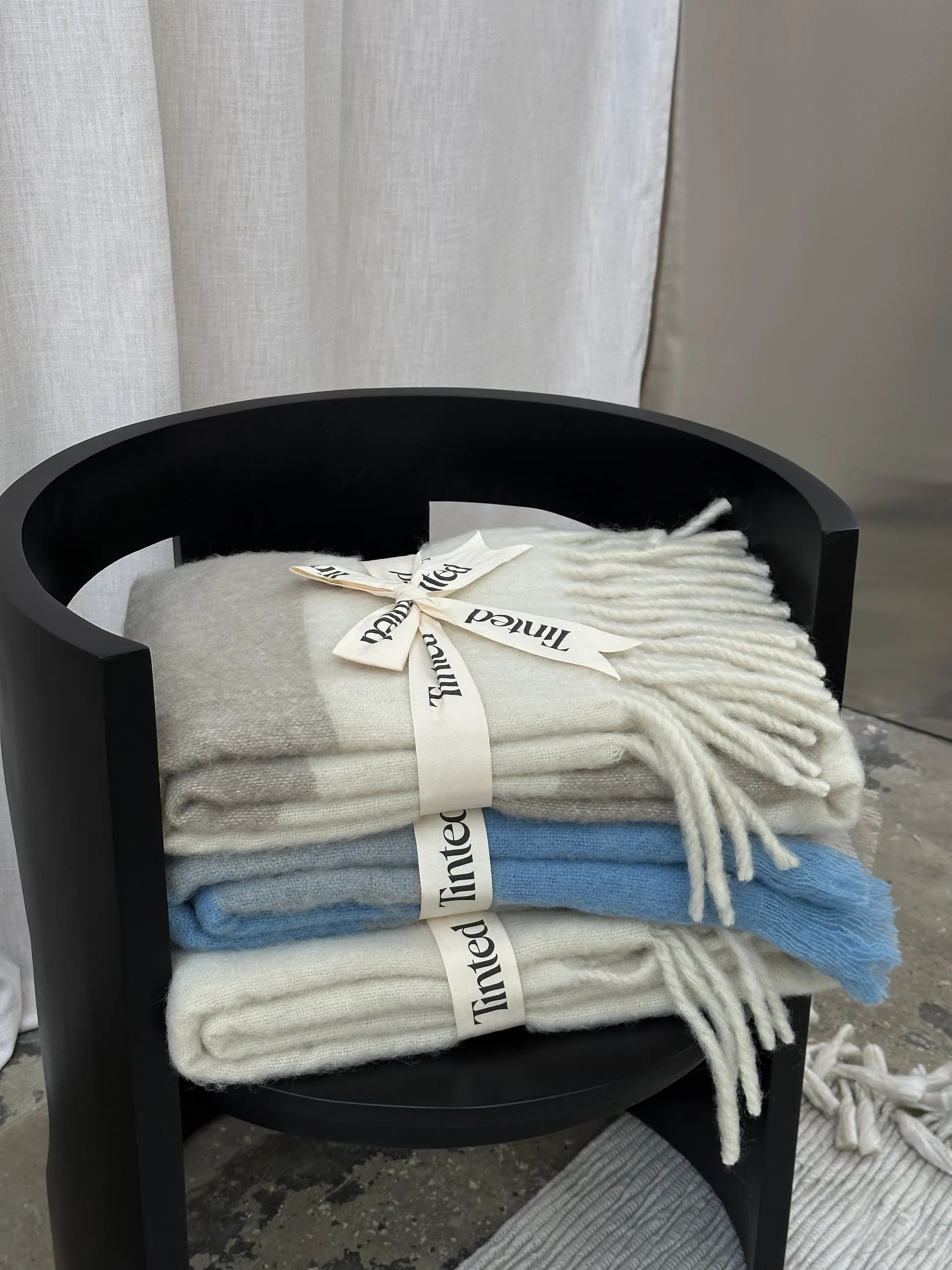 Pled wełniany Hemple 130x170 cm, Beige-offwhite Tinted