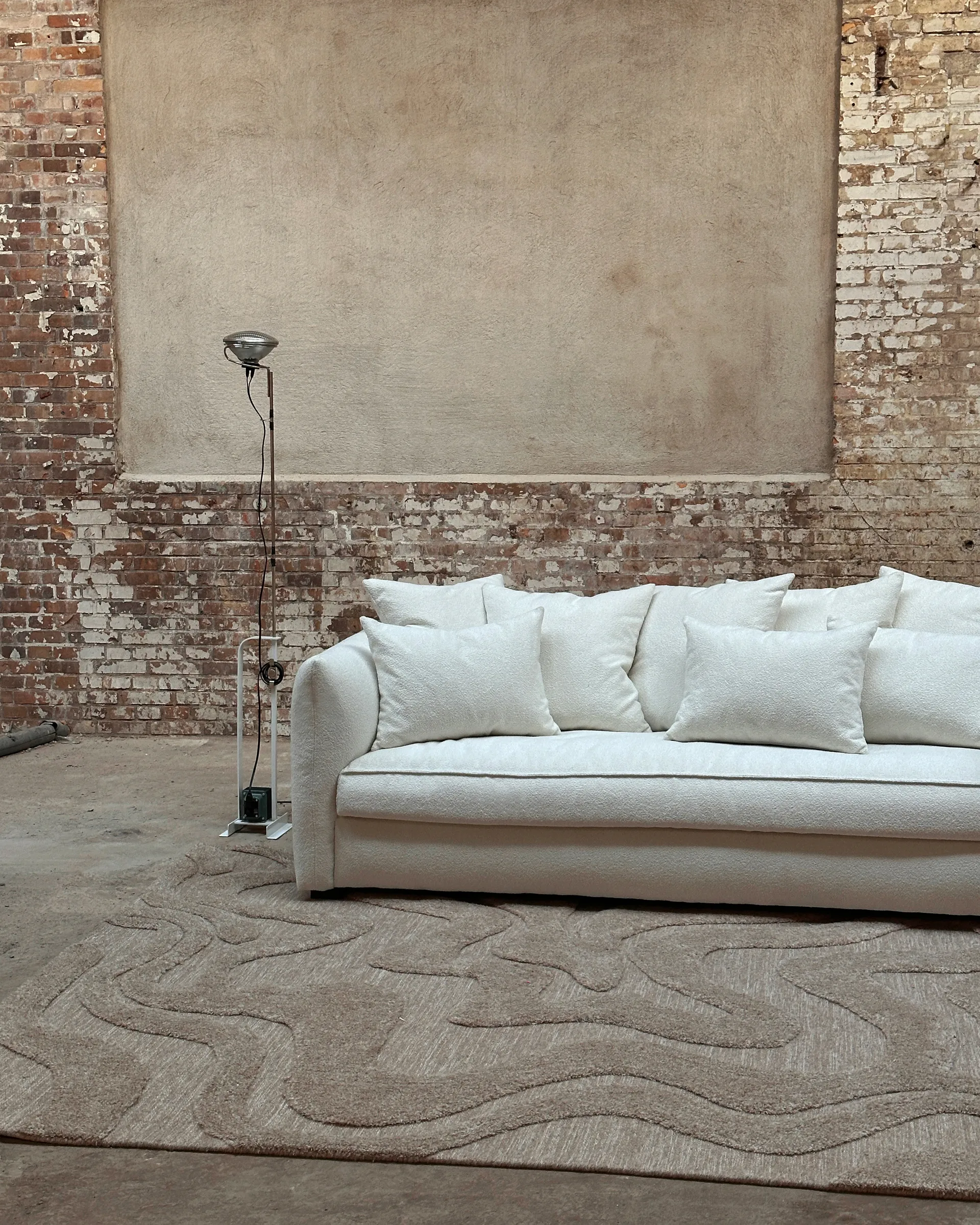 Sofa Cornell, Bouclé off white Tinted
