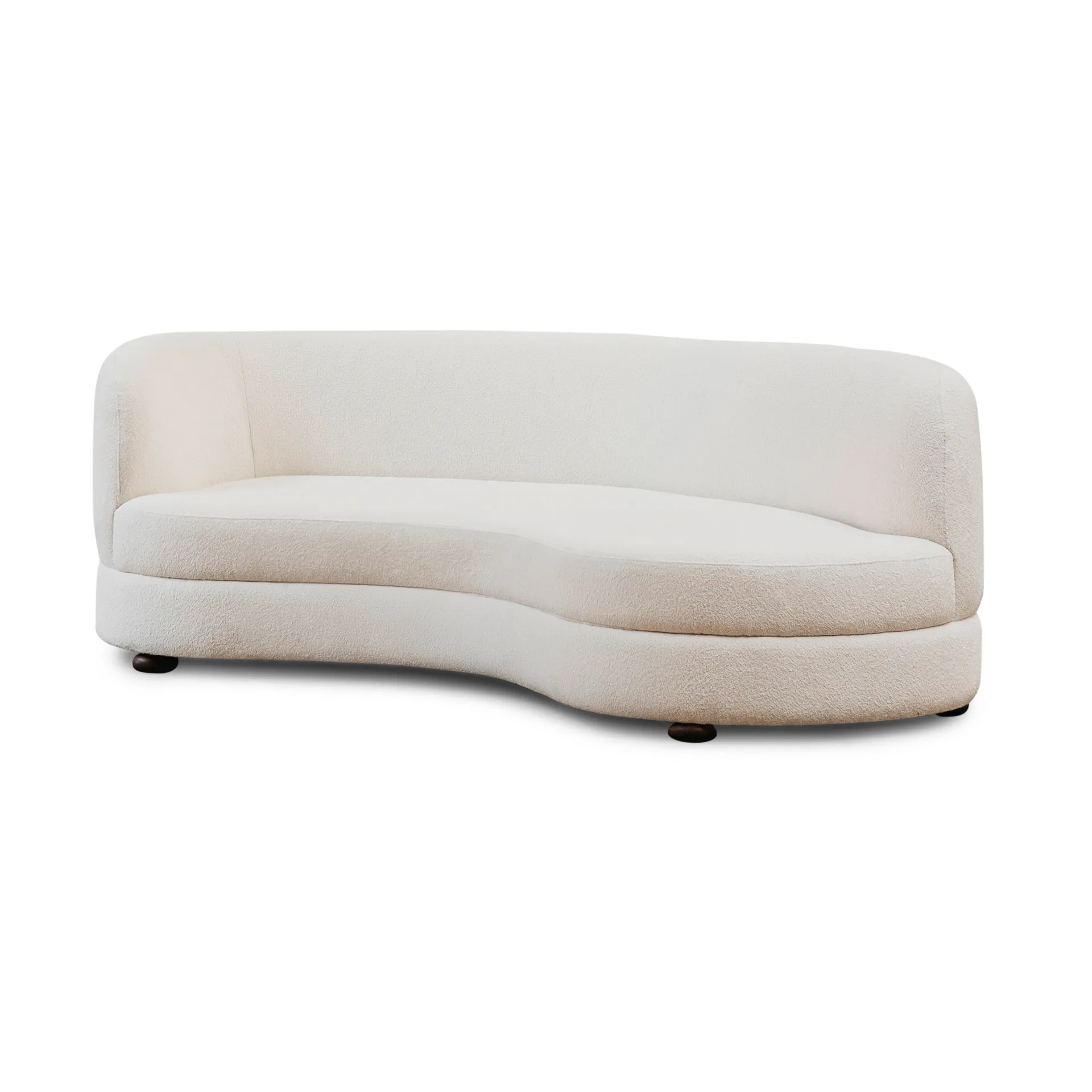 Sofa Delon, Bouclé off-white Tinted