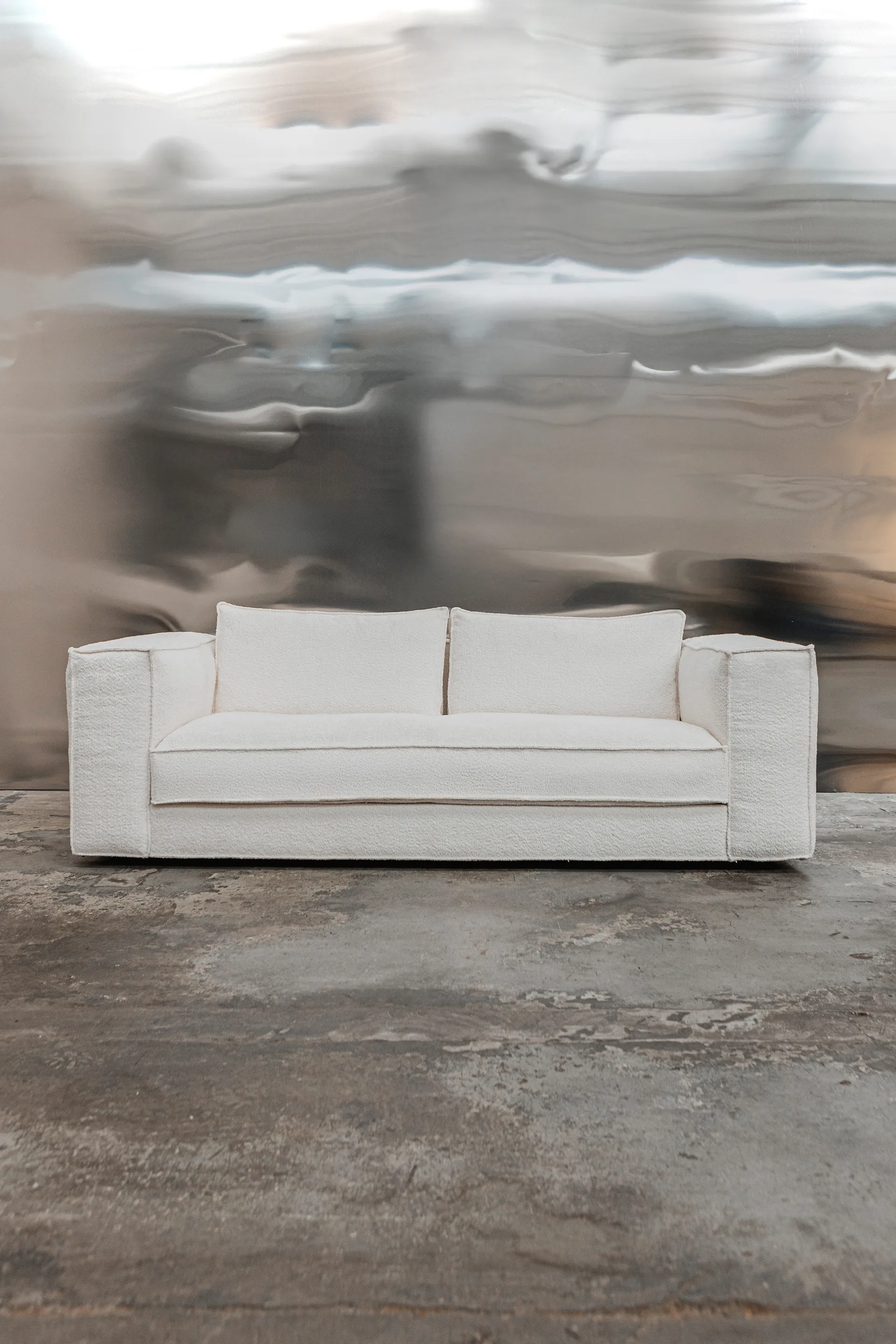 Sofa Klinge, Bouclé soft off-white Tinted