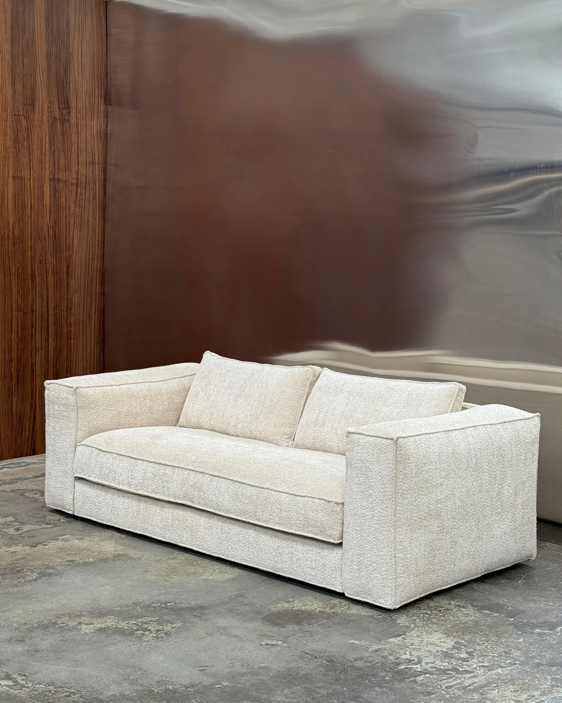 Sofa Klinge, Bouclé soft sand Tinted