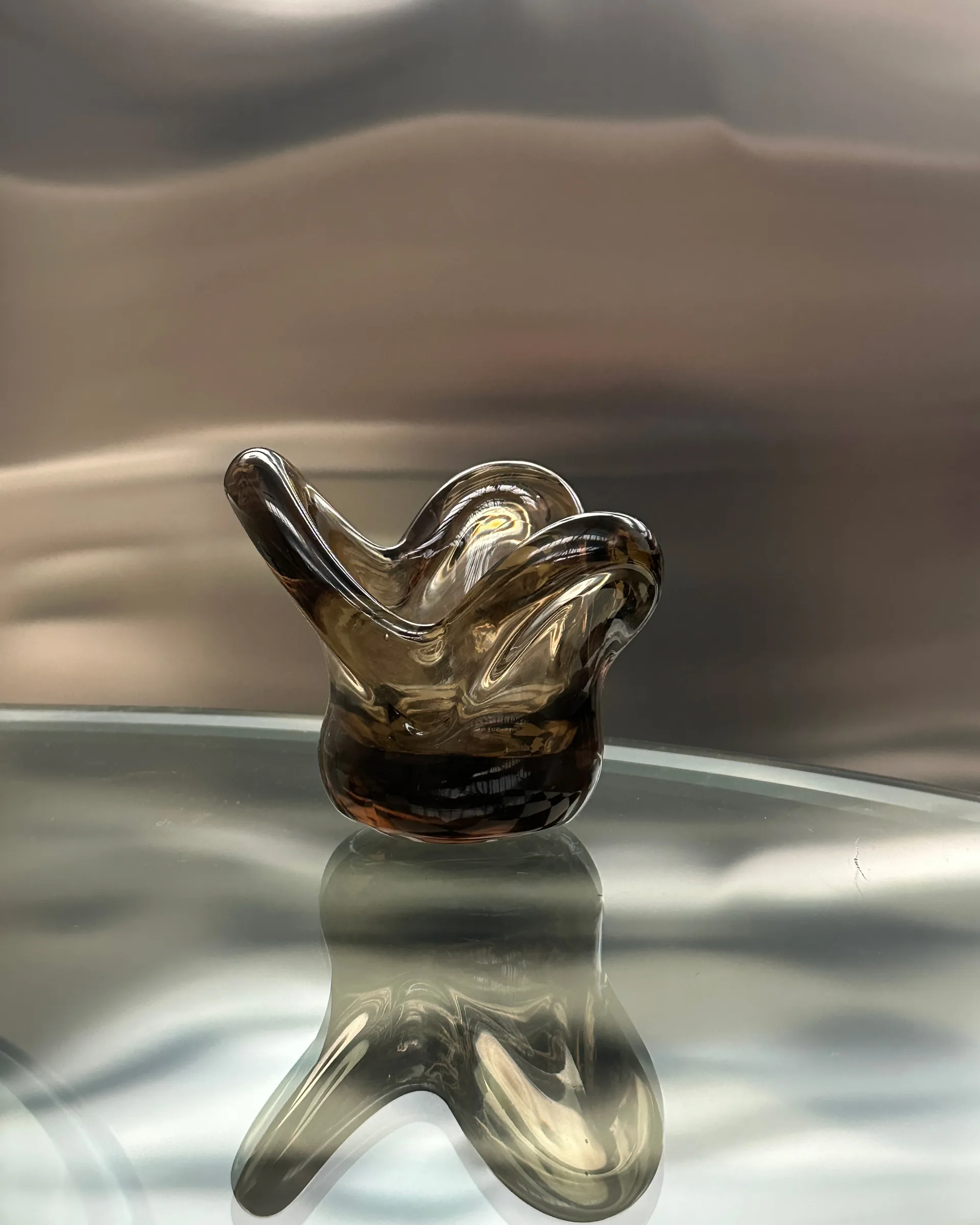 Świecznik Visser, Brown Tinted