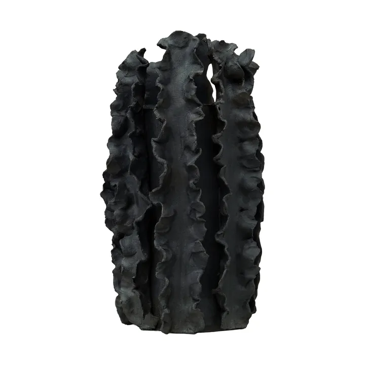 Wazon Melera - Black, 33x16 cm - Tinted