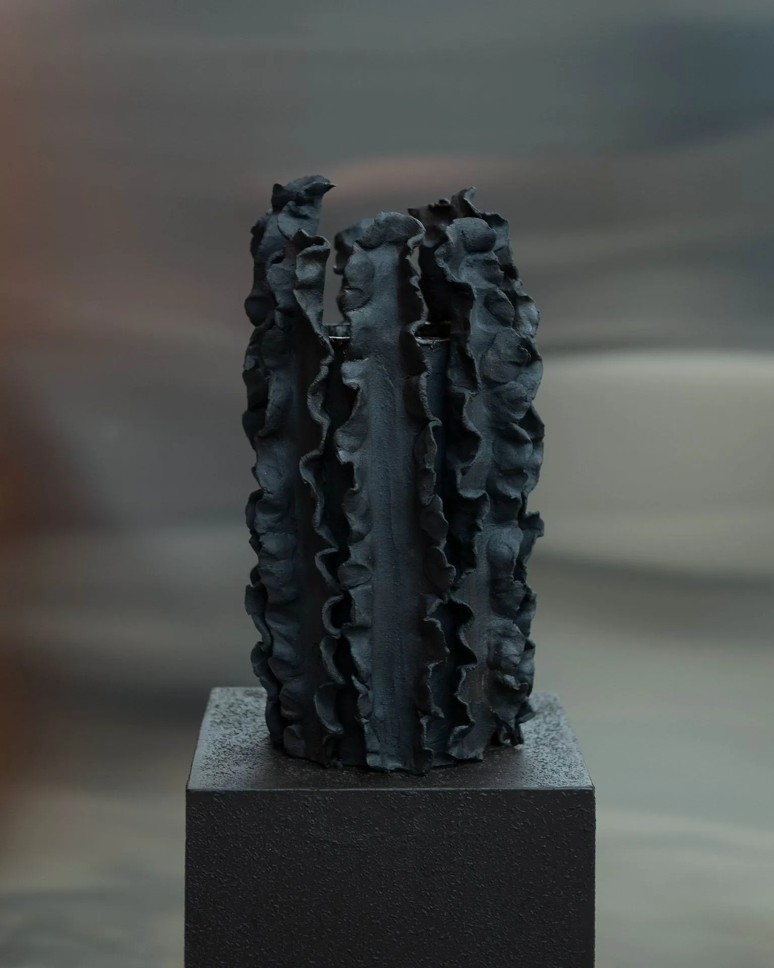 Wazon Melera, Black, 33x16 cm Tinted