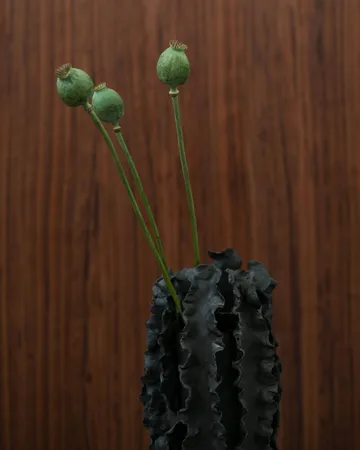 Wazon Melera - Black, 33x16 cm - Tinted