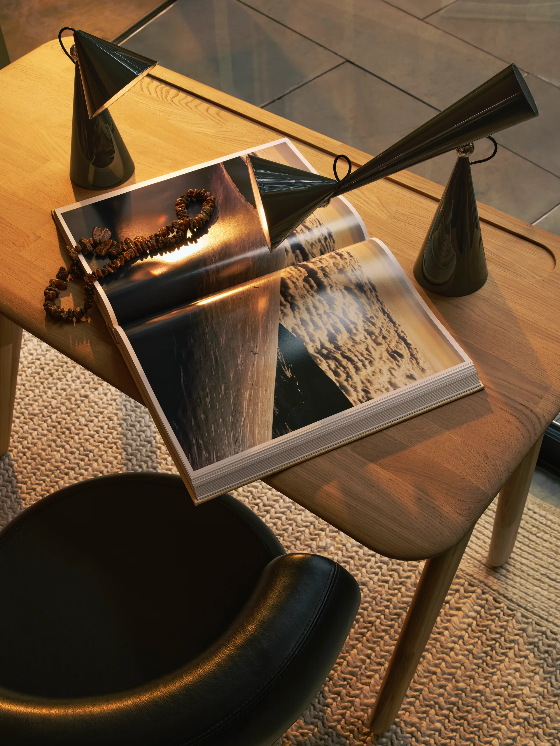 Biurko Slab 60x120 cm, Dąb Tom Dixon