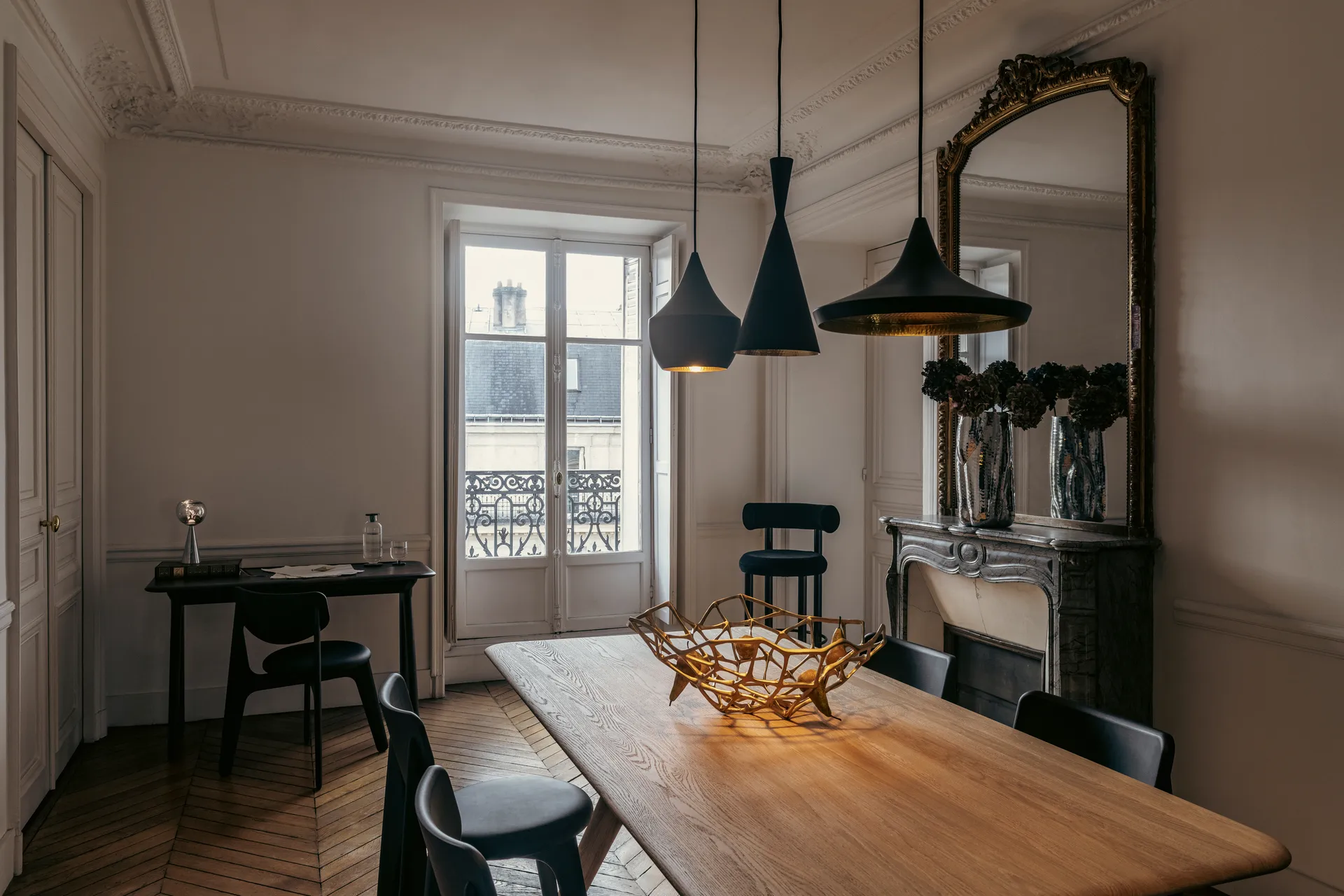 Biurko Slab Individual 60x120 cm, Czarny dąb Tom Dixon