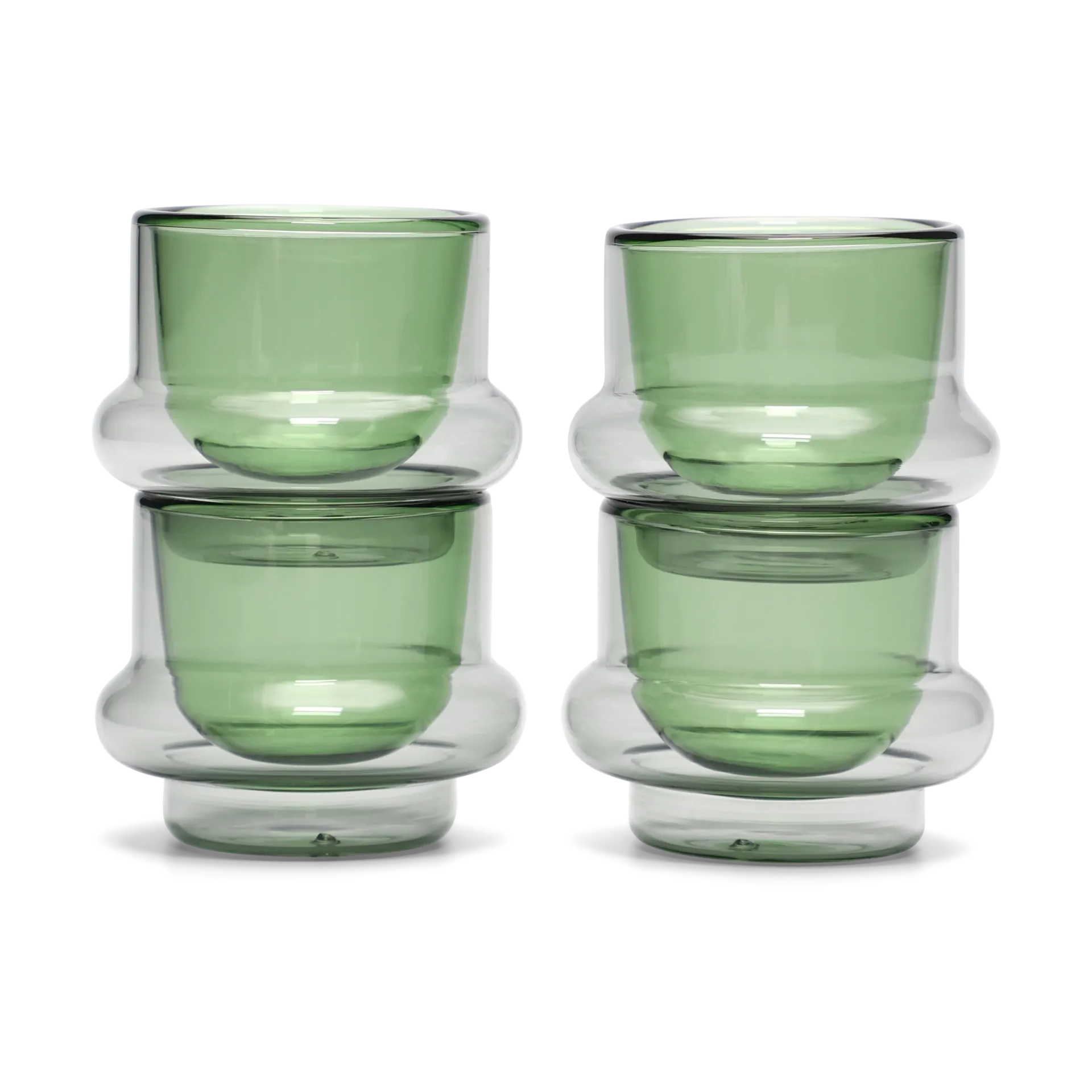 Bump filiżanka do espresso 50 ml, 4‑pak, Zielony Tom Dixon