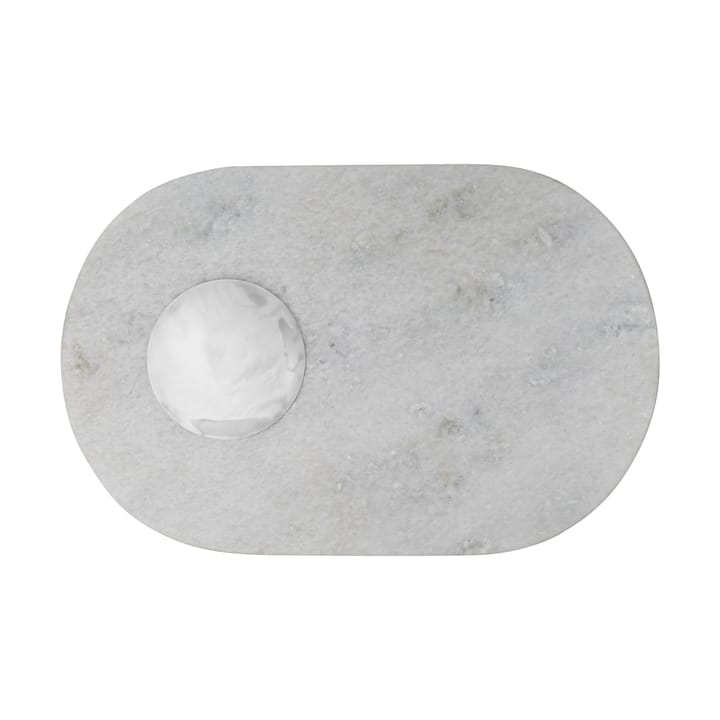 Deska do krojenia Stone 27x42 cm - Biały marmur-silver - Tom Dixon