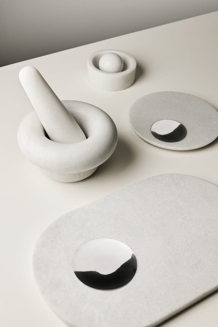 Deska do krojenia Stone 27x42 cm, Biały marmur-silver Tom Dixon