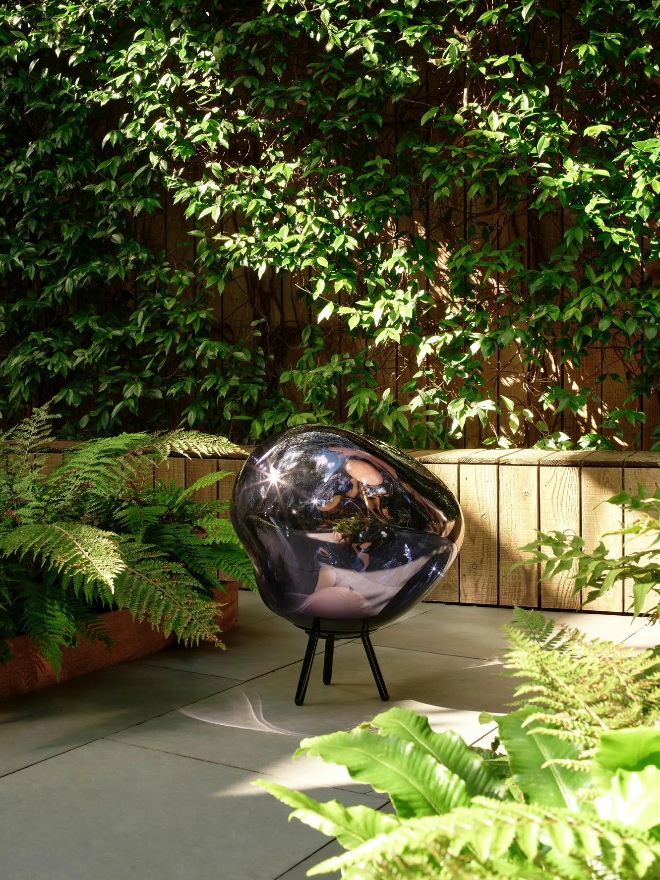 Duża lampa podłogowa przenośna Melt LED, Dymny Tom Dixon